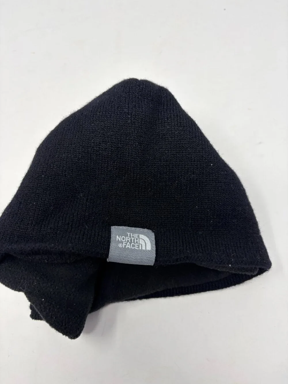 The North Face women's beanie hat black floral wool embroidered gorpcore snow